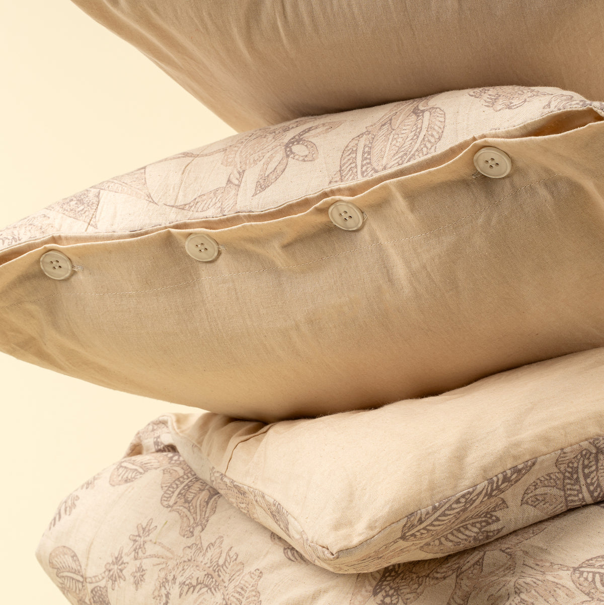Meadowlark Queen Duvet Set, Brown-thumbmail-2