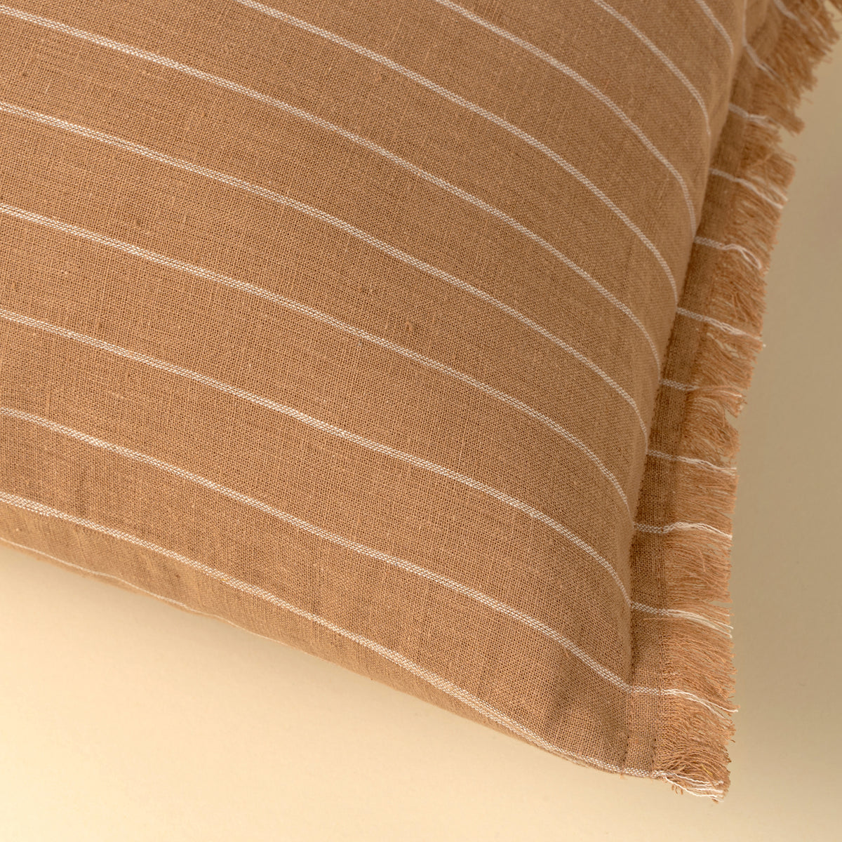 16x24 Handloom Stripe Pillow, Terracotta-thumbmail-4