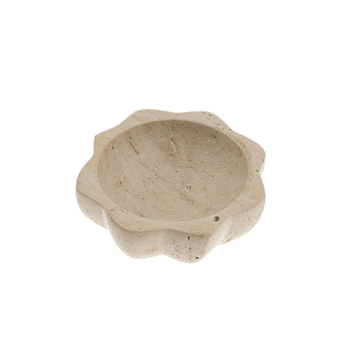 Travertine Lotus Salt Bowl-thumbmail-1