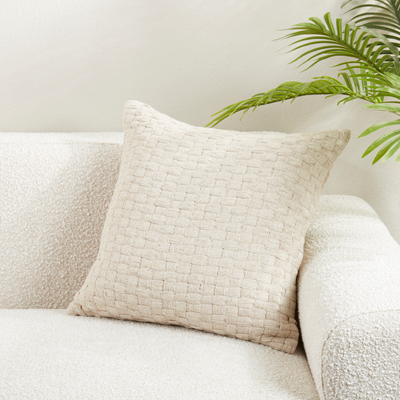 Waffle Weave Pillow Natural