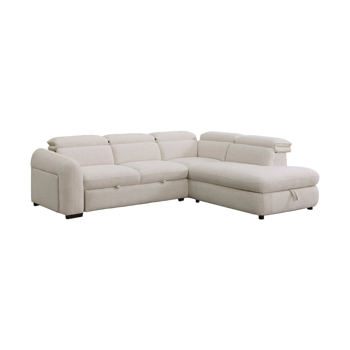 Zena Pull-Out Sleeper Sectional with Chaise-thumbmail-1