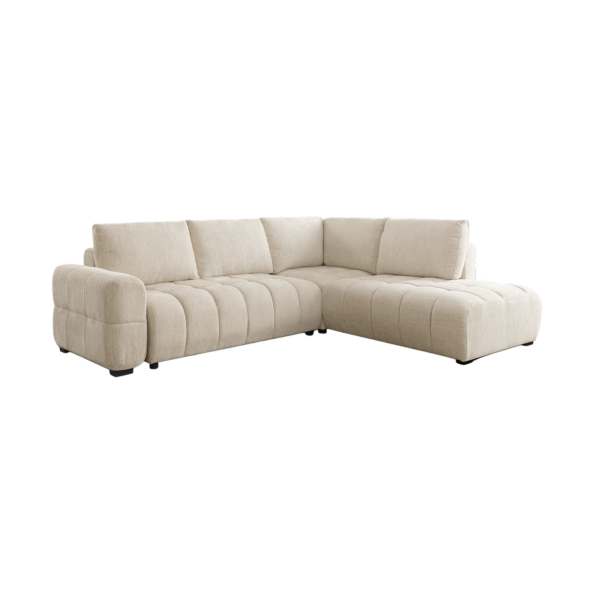 Avaa Pull-Out Sleeper Sectional with Chaise – Warm Beige-thumbmail-1