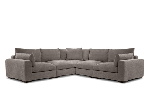 ONZA FABRIC MODULAR SECTIONAL OYSTER