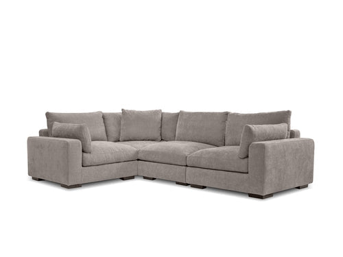 ONZA FABRIC MODULAR SECTIONAL OYSTER