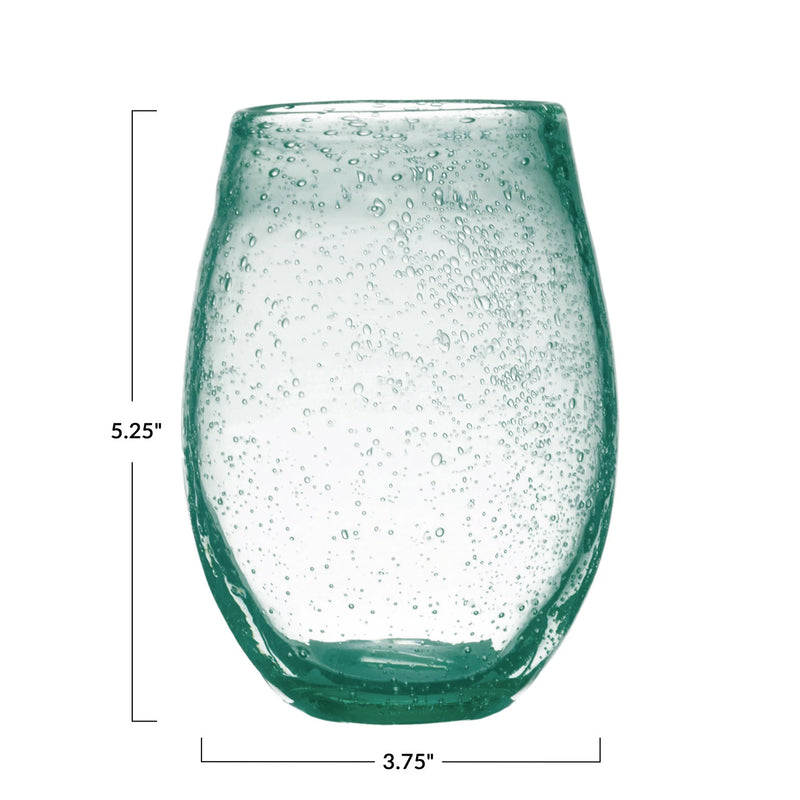 18 oz. Bubble Drinking Glass