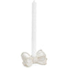 Candle Holder Bow Porcelain White
