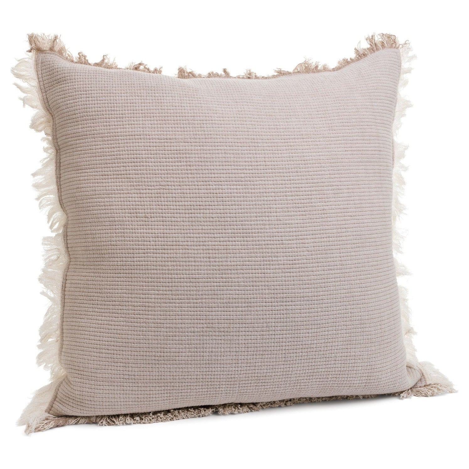 Cush Cott Reversible Taupe-beige Pillow