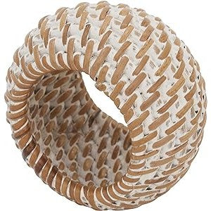 Woven Rattan Napkin Rings (Set of 4)