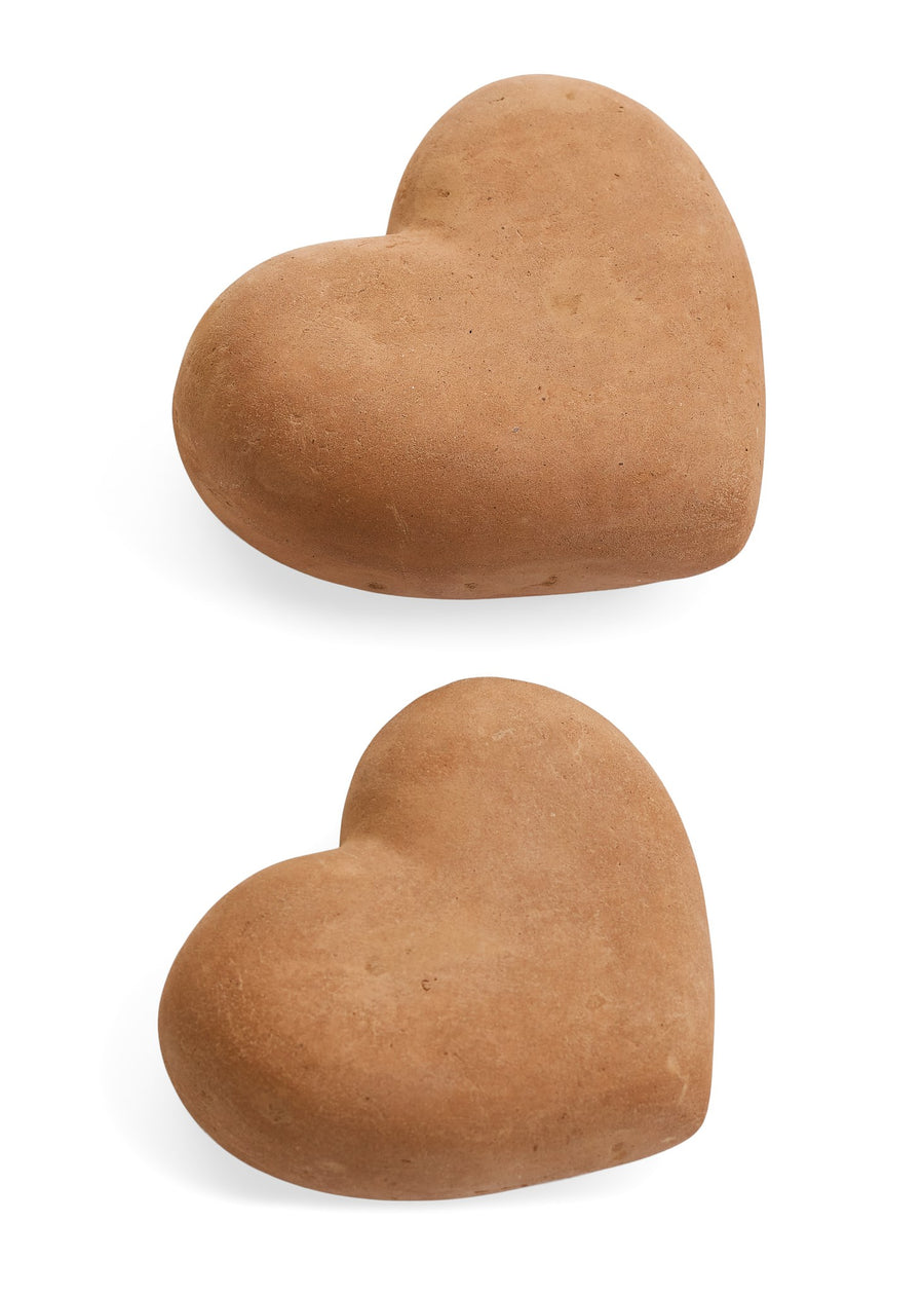 DECO HEART NATURAL TERRACOTTA