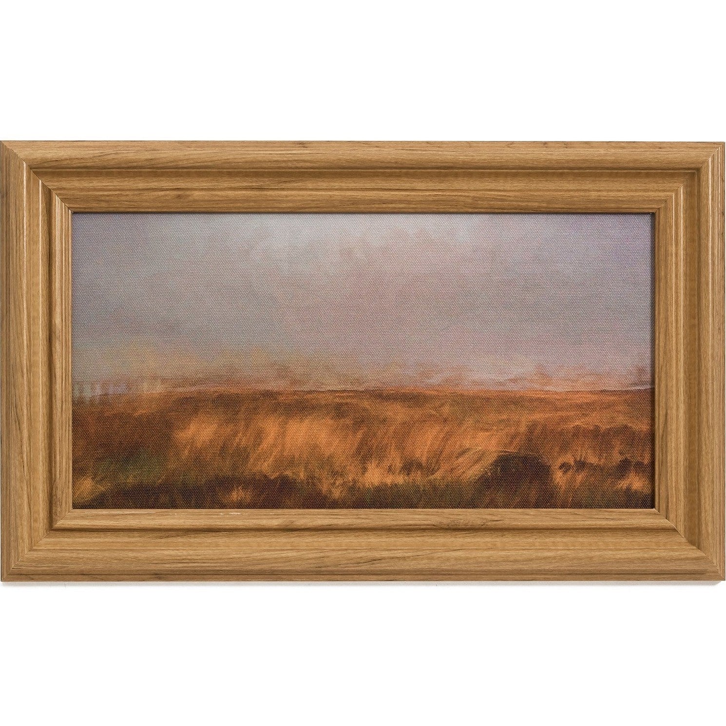 WALL ART FRAMED CANVAS PRINT DRY FIELDS MULTI