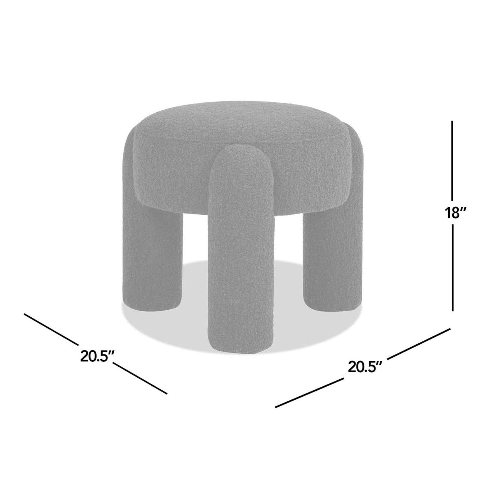 Olea Boucle Ottoman - Moss Green-thumbmail-8