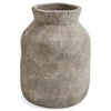 VASE TERRACOTTA TEXTURED GREIGE WASH