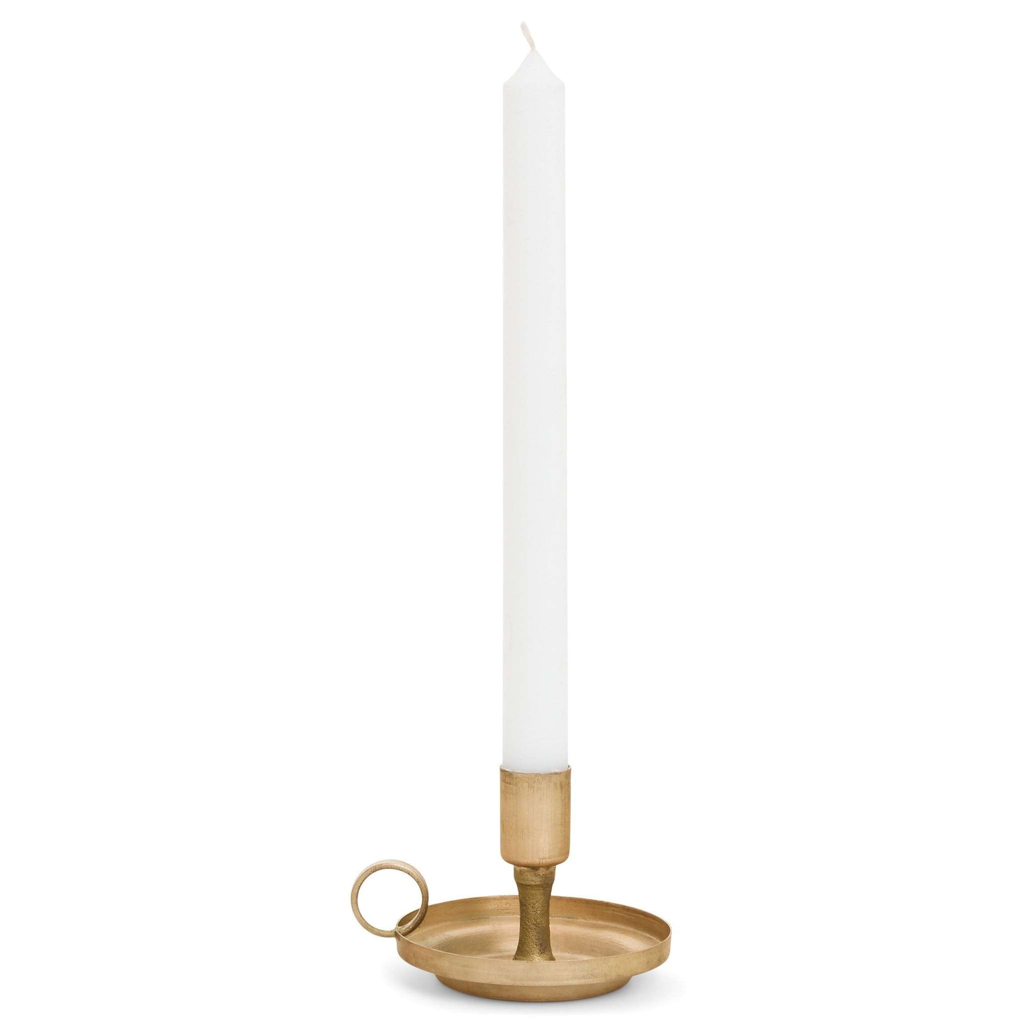 Candle Holder Stand Iron Ant Brass
