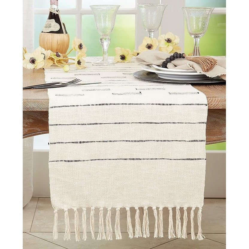 Dash Line Cotton Table Runner-thumbmail-3