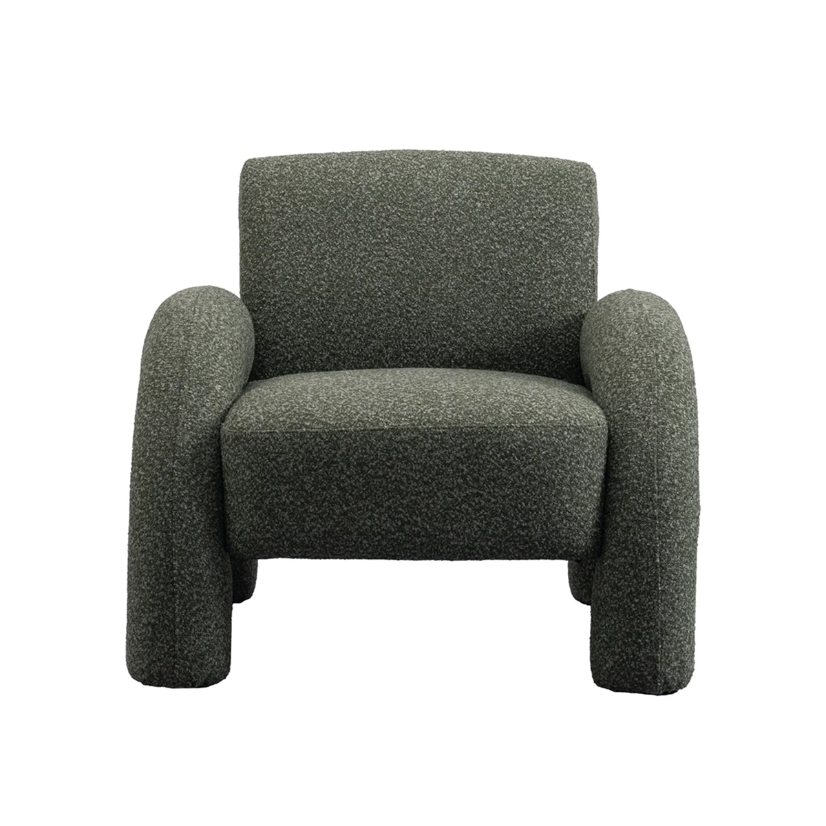 Alva Premium Boucle Accent Chair – Green