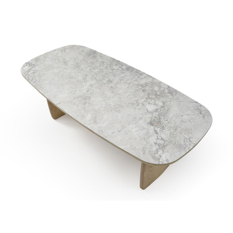 Amsden Wooden Base and Ceramic Top Dining Table-thumbmail-2