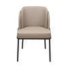 Laban Faux Leather Dining Chair - Taupe