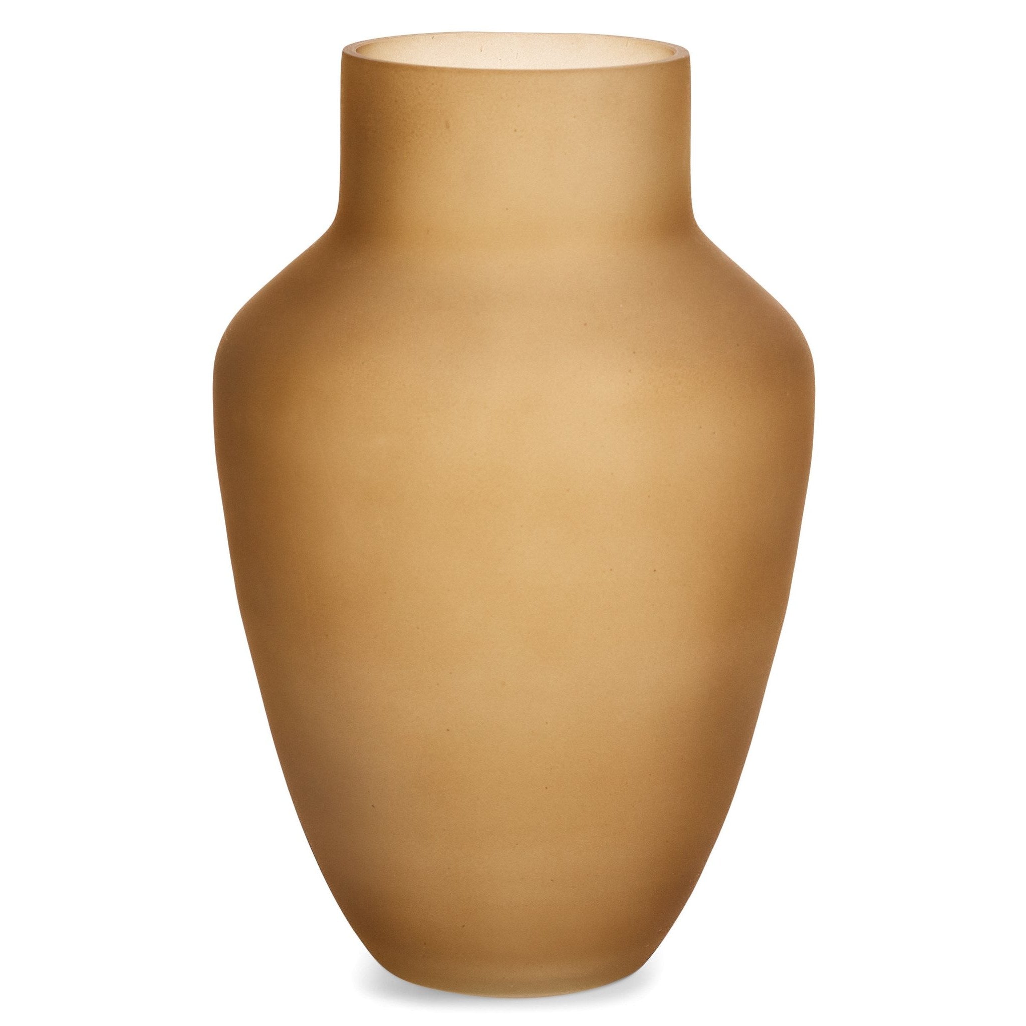 Vase Glass Matt Brown