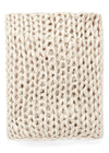 LOLA CHUNKY KNITD THROW OWHT