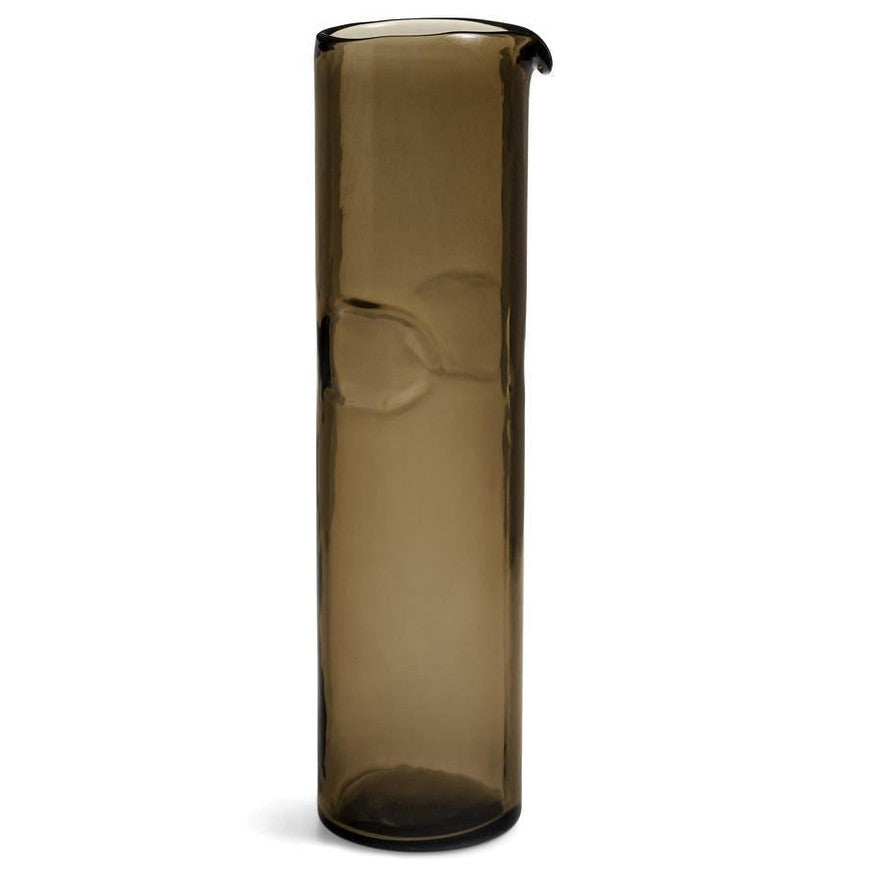 JUG RECYCLED GLASS MOUTH BLOWN SMOKE-thumbmail-1
