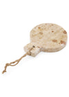 SERVING BOARD SM LEMON CUTTER CHOCO MARBLE BG BRWN