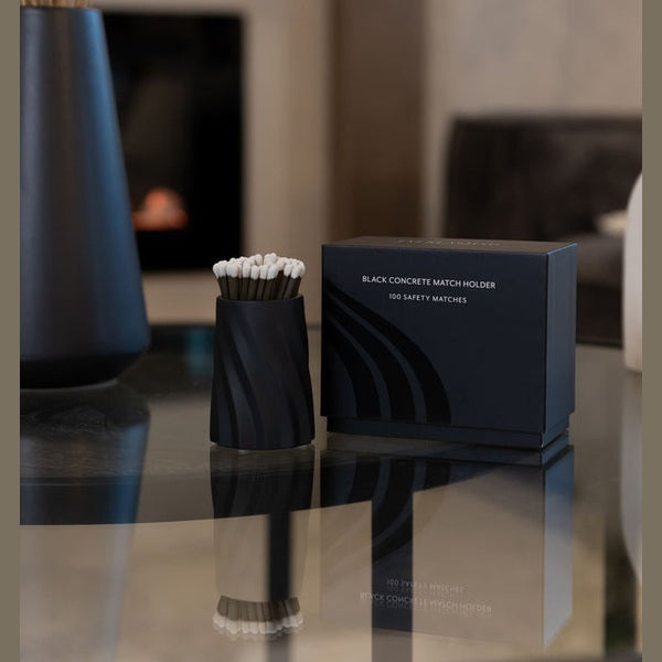 Black Concrete Safety Match Set [x1]