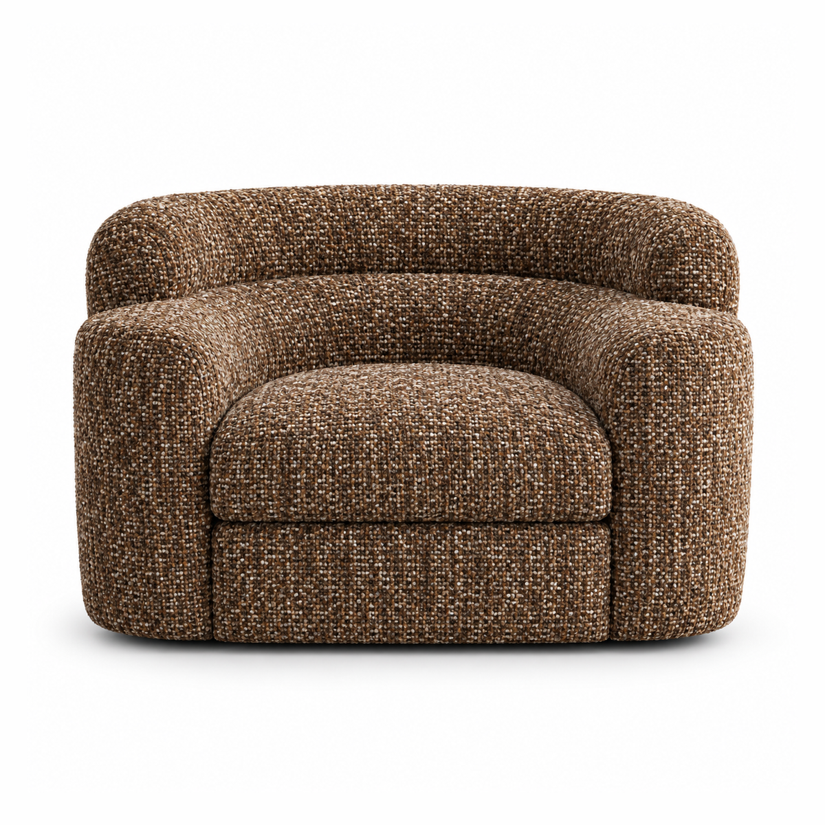Birka Sculptural Upholstered Accent Chair – Mocha Brown-thumbmail-1