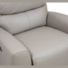 Sven Leather Power Recliner Chair - Light Grey
