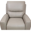 Sven Leather Power Recliner Chair - Light Grey