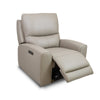 Sven Leather Power Recliner Chair - Light Grey