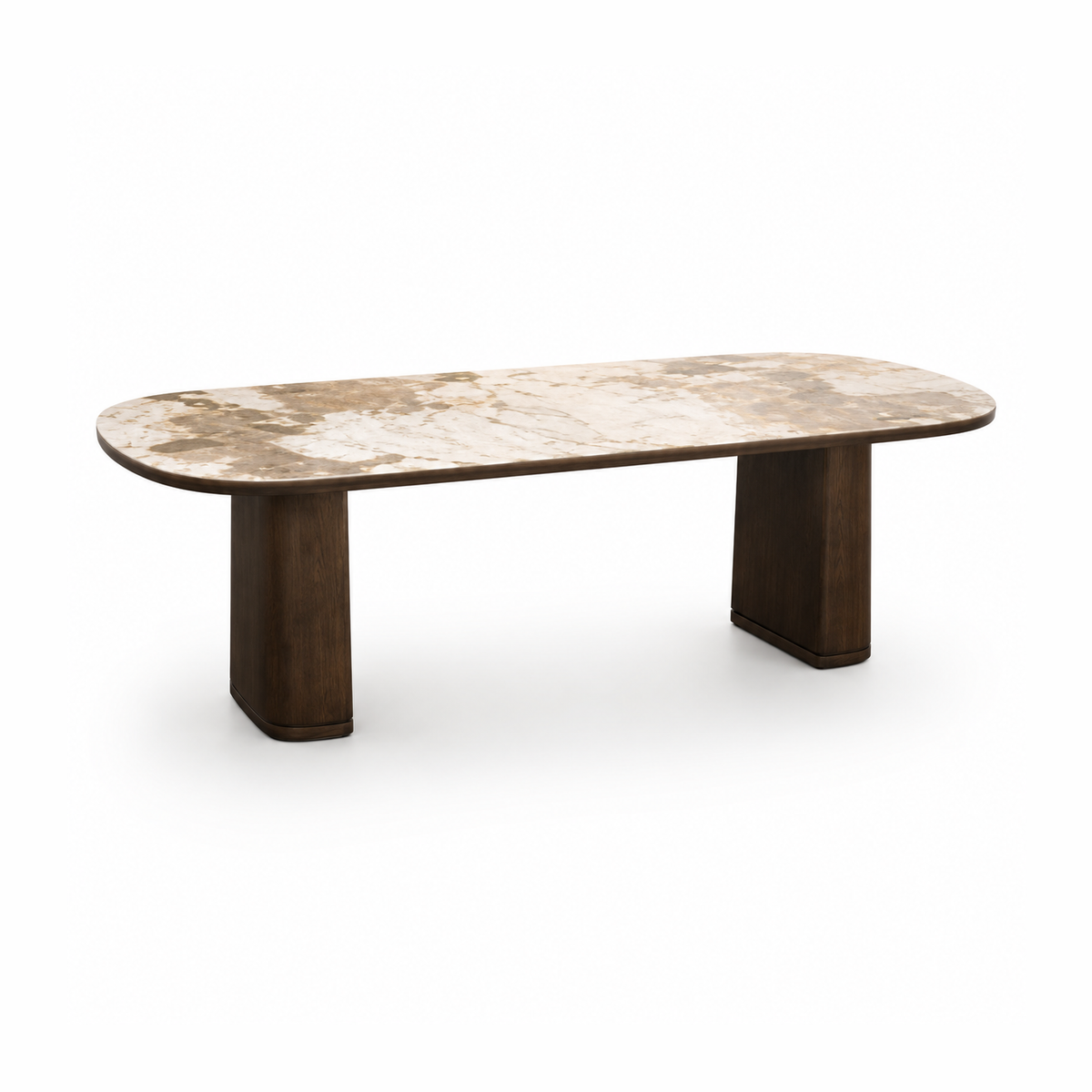 Bria Modern Dining Table with Red Oak Veneer & Ceramic Top-thumbmail-3