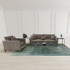 Burbank sofa and armchair set in a spacious living room