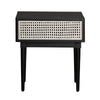 Cane Side Table - Matt Black