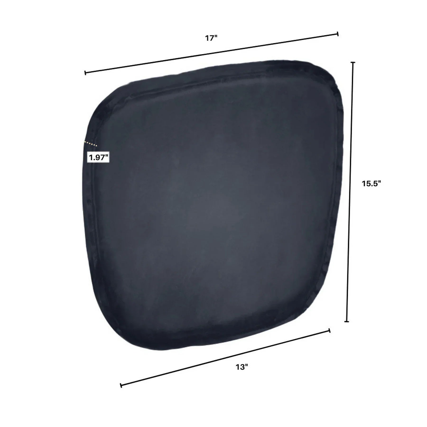 Metal Crossback Leather Cushion Seat - Antique Black-thumbmail-8