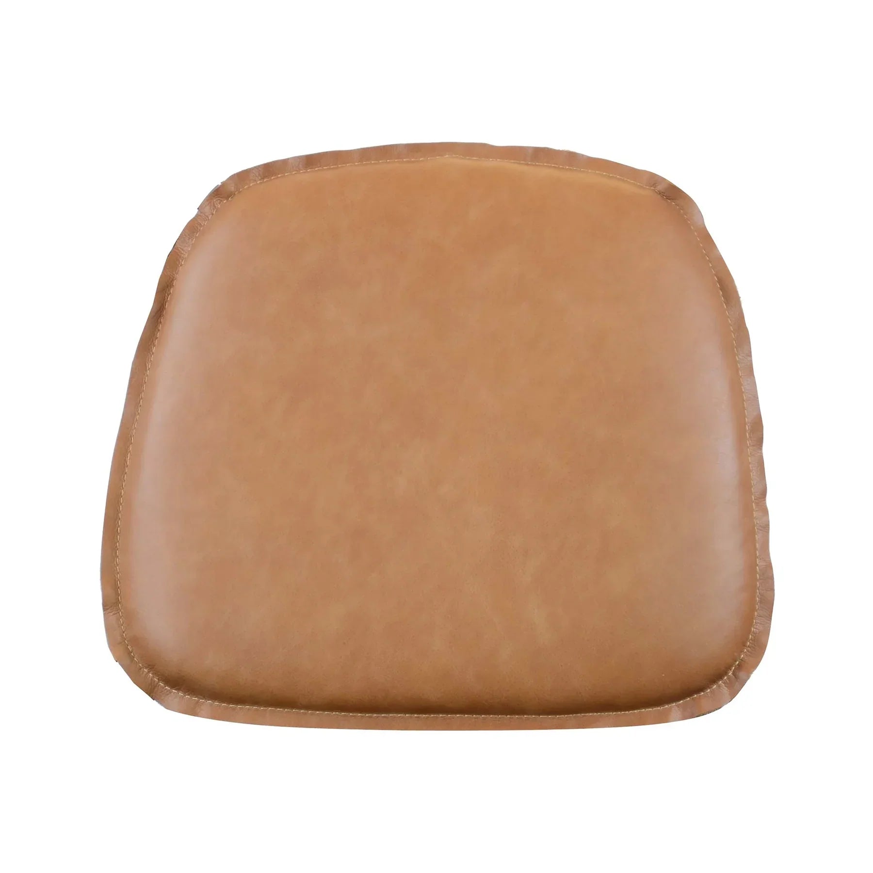 Metal Crossback Leather Cushion Seat - Cognac-thumbmail-1