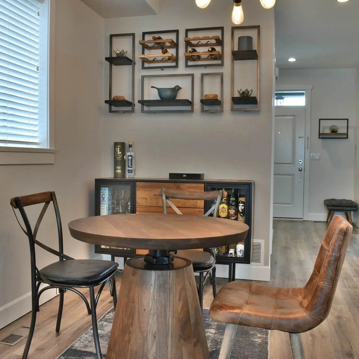 Bronx Bistro Crank Table - Vinegar Matte