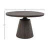 Bronx Crank Dining Table - Vinegar Matte