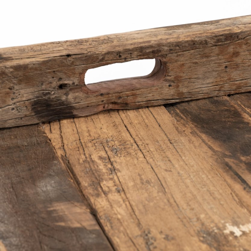 Carson (Large) 30L x 30W Brown Reclaimed Wood Tray-thumbmail-3