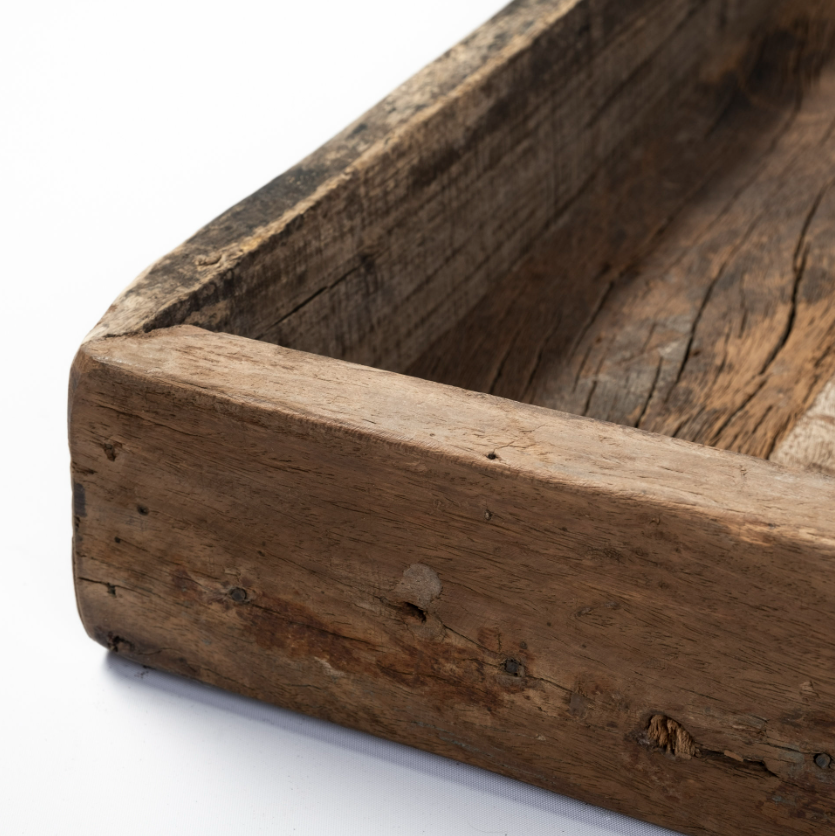Carson (Large) 30L x 30W Brown Reclaimed Wood Tray-thumbmail-4
