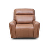 Nordori Genuine Leather Swivel Manual Recliner Chair