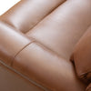 Nordori Genuine Leather Swivel Manual Recliner Chair