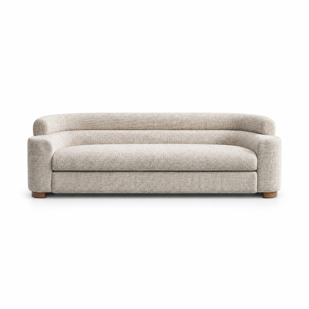 Celia Sculptural Upholstered Sofa – Oatmeal-thumbmail-1