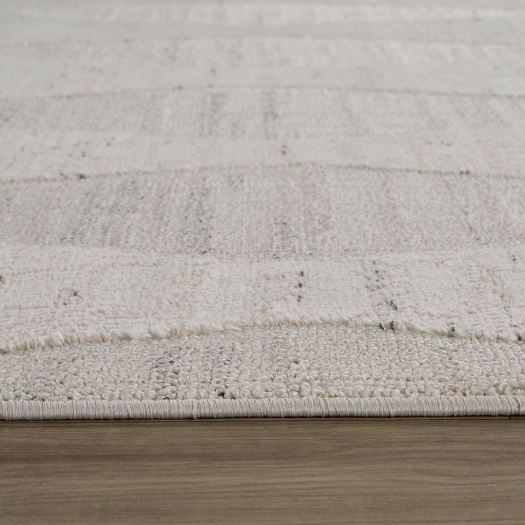 Tulum Cream Tribal Diamond Area Rug