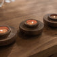 D-Bodhi Ring Candle Holder - Wood Grain
