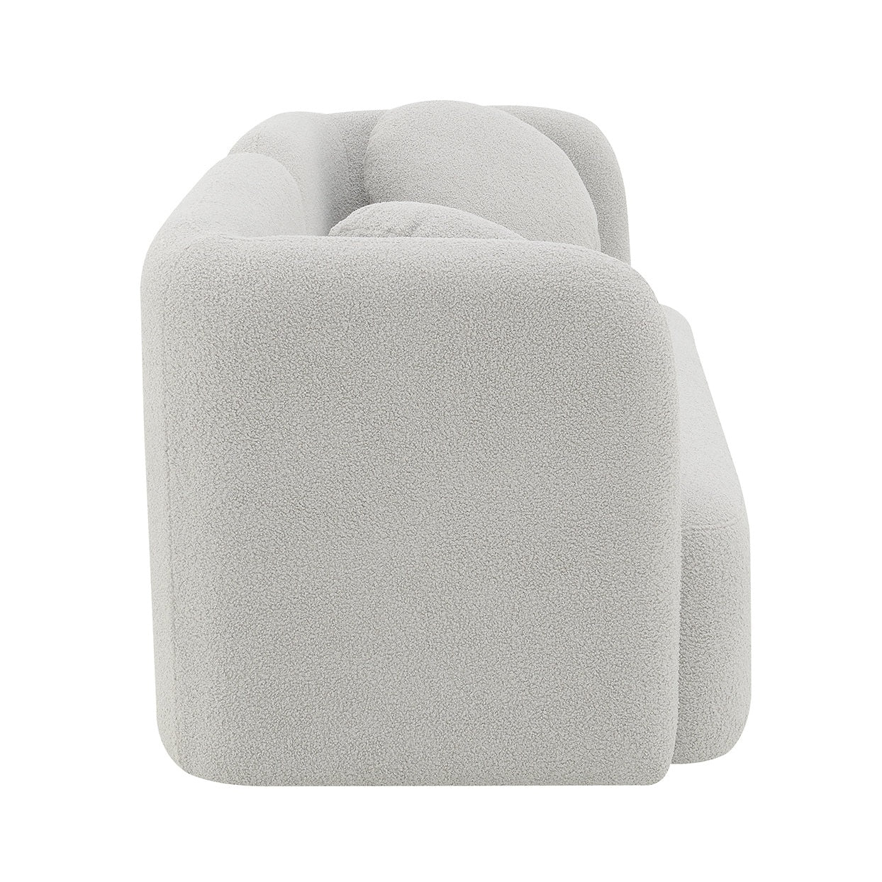 Fika Premium Boucle Fabric Sofa - Teddy Taupe-thumbmail-3