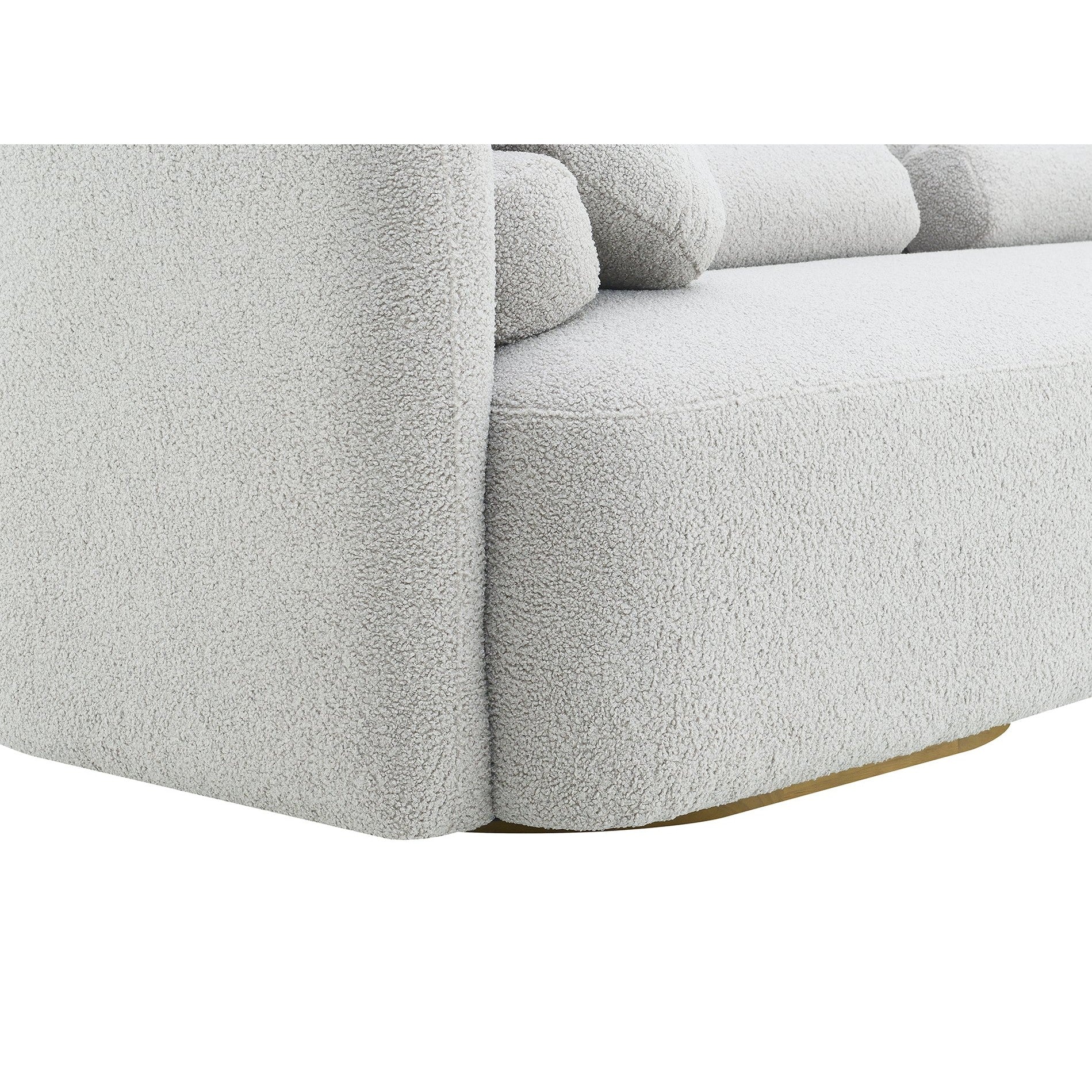 Fika Premium Boucle Fabric Sofa - Teddy Taupe-thumbmail-6