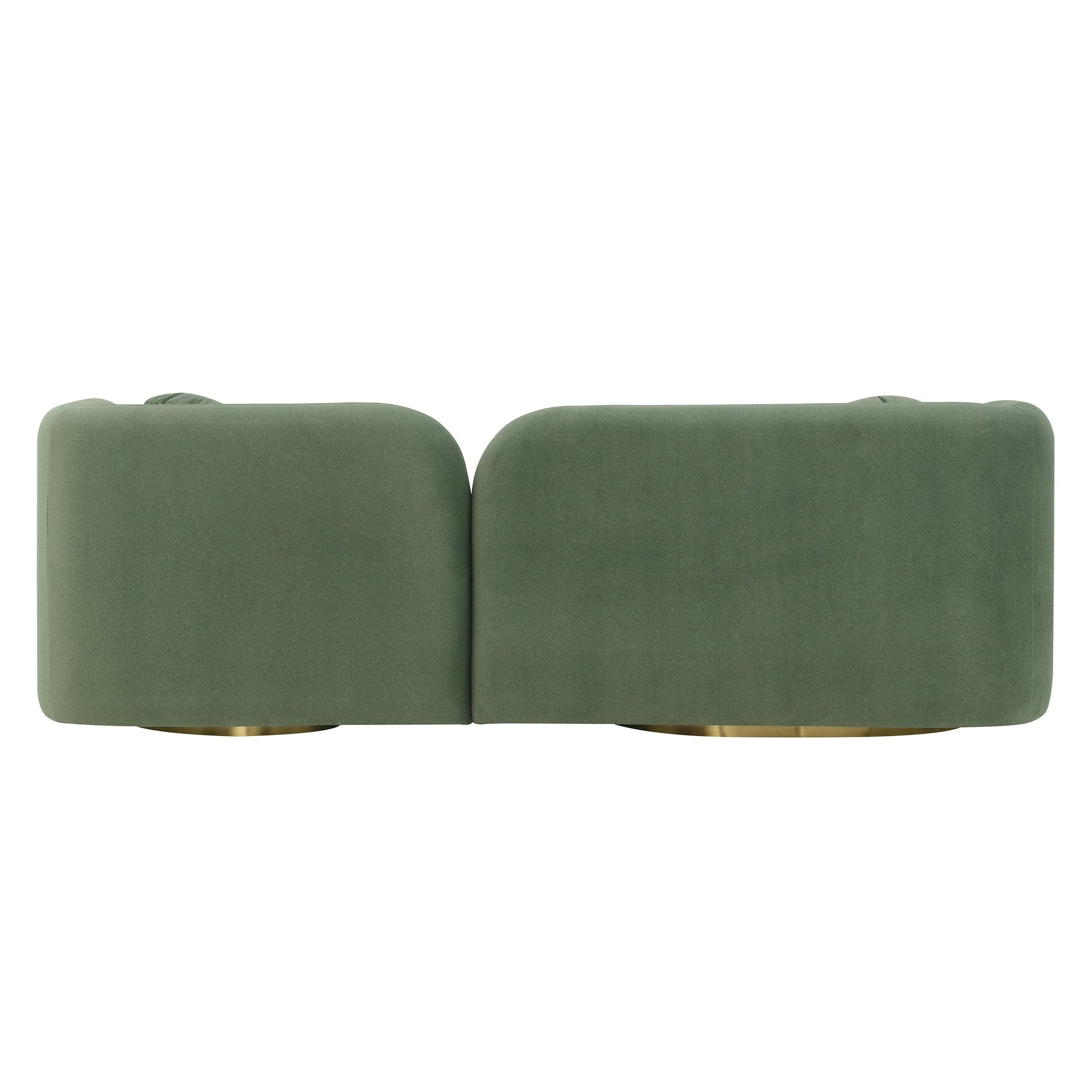 Fika Premium Mohair Fabric Sofa in beige by Hygge Design House, modern Scandinavian hygge style curved sofa for minimalist living rooms in Vancouver