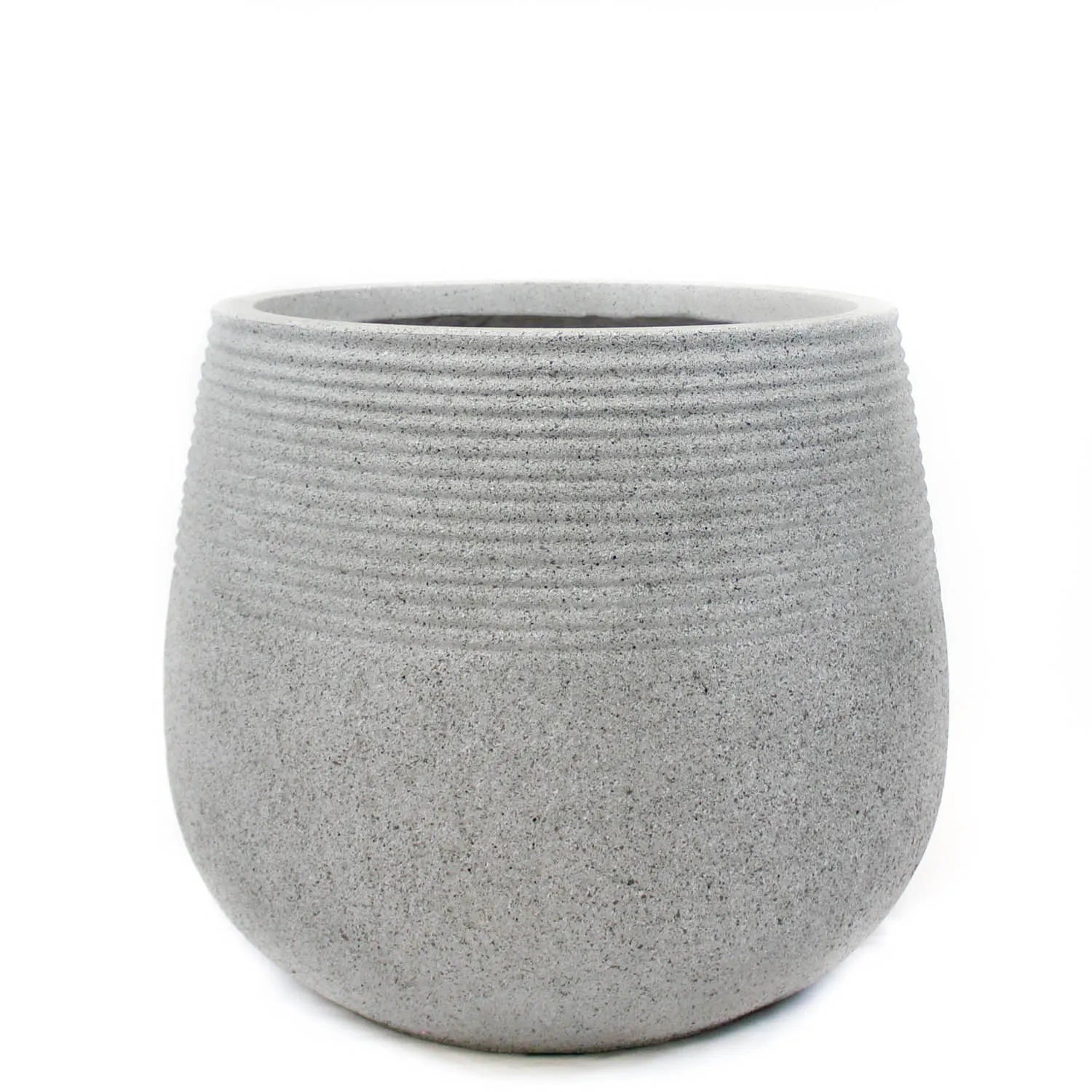 Ash Fiberclay Planter, Grey, 18.5in