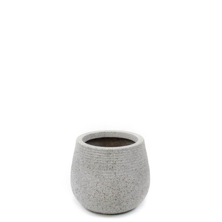 Ash Fiberclay Planter, Grey, 9in (Set of 3)