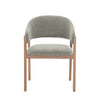 Fiol Dining Chair – Mint Green Upholstery & Natural Wood Frame